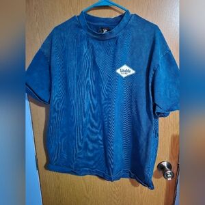 Men's Valuable XTRA Large Teal Blue Cowboy Graphic Shirt PRE OWNED
